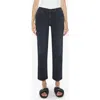 Mother The Mid-rise Rambler Zip Ankle Jeans In Night In Venice