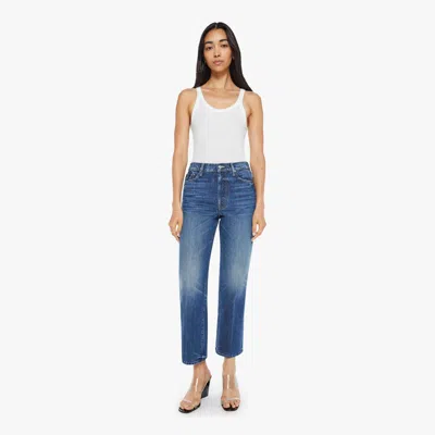 Mother The Rambler Ankle Well Stacked Jeans In Blue