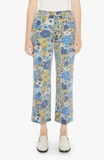 MOTHER MOTHER THE RAMBLER PRINT CROP JEANS