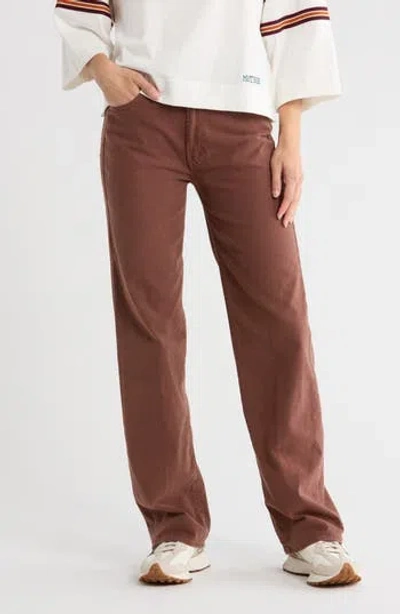 Mother The Rambler Straight Leg Jeans In Pink