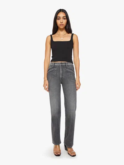 Mother The Rambler Utility Sneak Dainty And Dangerous Jeans In Gray