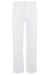 Mother The Rambler Zip Ankle Jeans Cream Puffs