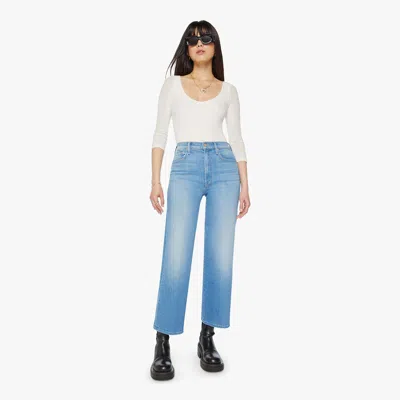 Mother The Rambler Zip Ankle Going Dutch Jeans In Blue