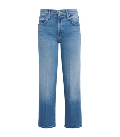 Mother The Rambler Zip Ankle Jeans In Blue