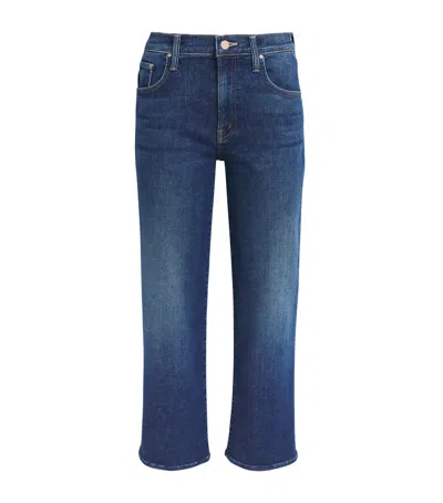 Mother The Rambler Zip Ankle Jeans In Blue