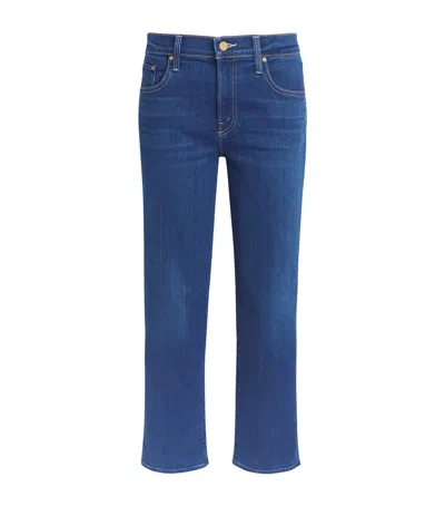 Mother The Rambler Zip Ankle Jeans In Blue