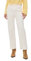 Mother The Rambler Zip Ankle Jeans Cream Puffs In Cream Puffs