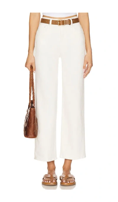 Mother The Rambler Zip Ankle Jeans In Cream Puffs
