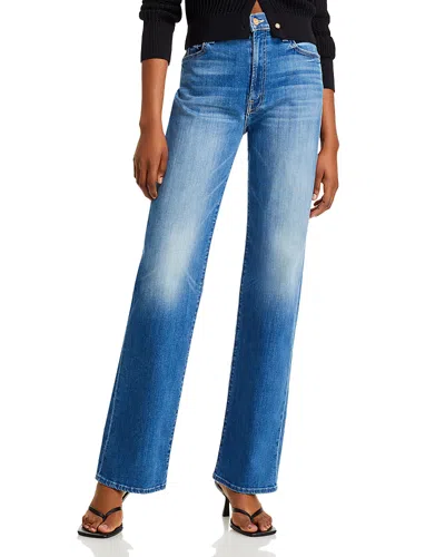 MOTHER THE RAMBLER ZIP SNEAK JEANS IN LHASA LOVE