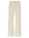 Mother Stretch Denim The Rambler Trousers In White