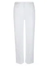 Mother The Rambler Zip Ankle Jeans In White