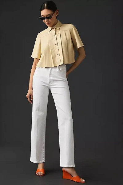 Mother The Rambler Zip Ankle In White