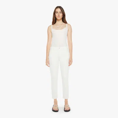 MOTHER THE RAMBLER ZIP ANKLE PUFFS PANTS IN CREAM - SIZE 30