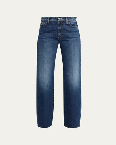 Mother The Rambler Zip Denim Jeans In Brown
