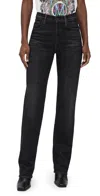 Mother The Rambler Zip Heel Jeans Keep It Sharp In Black