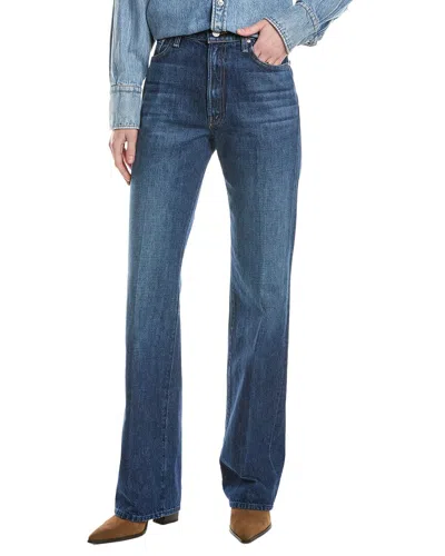 Mother The Rambler Zip Heel Unplugged Jean In Blue
