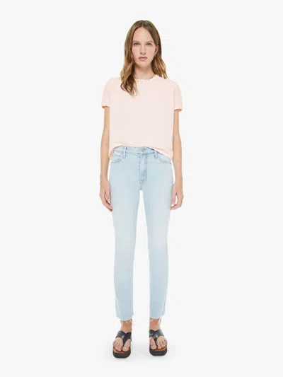 Mother The Rascal Flood Fray Bring Cooler Jeans In Blue