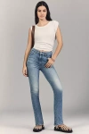 Mother The Rascal Flood High-rise Straight-leg Jeans In Blue