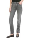Mother The Outsider Flood High Waist Ankle Bootcut Jeans In Gray