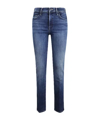 Mother The Rascal Skimp Jeans In Blue
