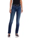 Mother The Rascal Skimp Jeans In You're A Riot In Blue