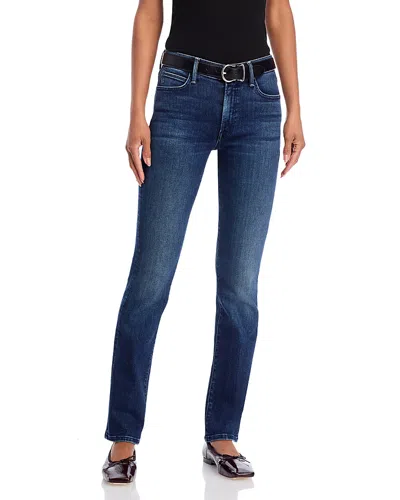 Mother The Rascal Skimp Jeans In You're A Riot In Blue