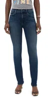 Mother The Rascal Skimp Jeans You're A Riot In Blue