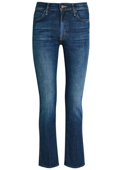 Mother The Rascal Skimp Slim Tapered-leg Stretch-denim Jeans In Blue