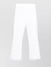 Mother 'the Rebel Fray Ankle' Jeans In White