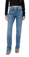 Mother The Relish Sneak Jeans Rolling In The Dough In Blue