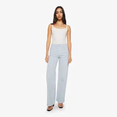 Mother The Rerun Zip Sneak Ballad Jeans In Blue