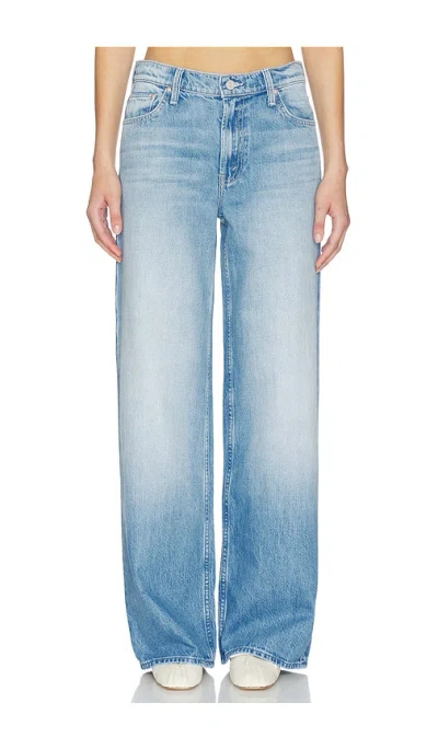 Mother The Rerun Zip Sneak Jeans In Blue