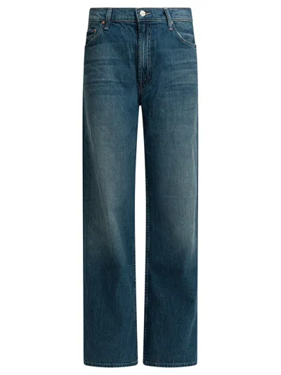 Mother The Return Zip Jeans Blue In Red