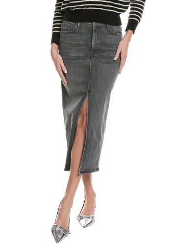 Mother The Reverse Pencil Pusher Skirt In Grey