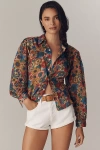 Mother The Rhapsody Exes Buttondown Blouse In Sand