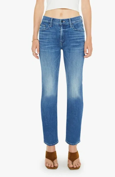 Mother The Rider Mid Rise Ankle Straight Leg Jeans In Multi