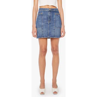 Mother Riveter Mini Skirt In Bending The Rules In Blue