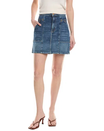 Mother The Riveter Mini Skirt In Blue