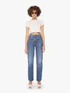 Mother The Riveter Rambler Zip Sneak Bending The Rules Jeans In Multi