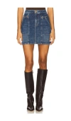 Mother The Riveter Skirt In Blue