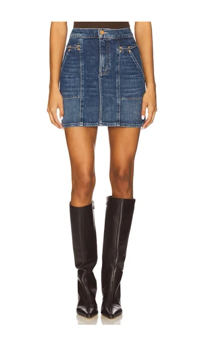Mother The Riveter Skirt In Blue