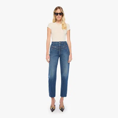 Mother The Rock Candy Tune Up Hover Buckaroo Jeans In Blue