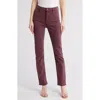 Mother The Rocky Rider Skimp Trousers In Mauve Wine