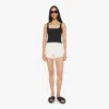 Mother The Rocky Tomcat Kick Fray Shorts Act Natural Jeans In White