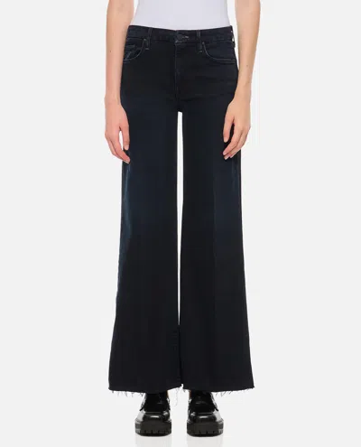 Mother The Roller Fray Denim Pants In Black