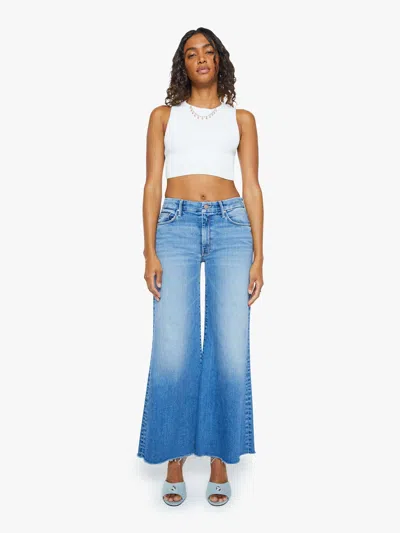 Mother The Roller Fray Fan Favorite Jeans In Blue - Size 34