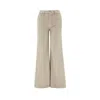 Mother 'the Roller Fray' Jeans In Beige
