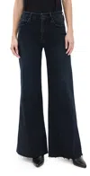 Mother Flared The Roller Fray Jeans In Night In Venice