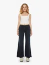 Mother The Roller Fray Night In Venice Jeans In Black - Size 23 In Black