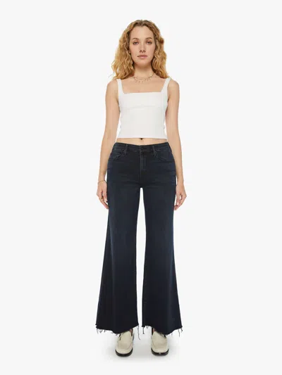 Mother The Roller Fray Night In Venice Jeans In Black - Size 23